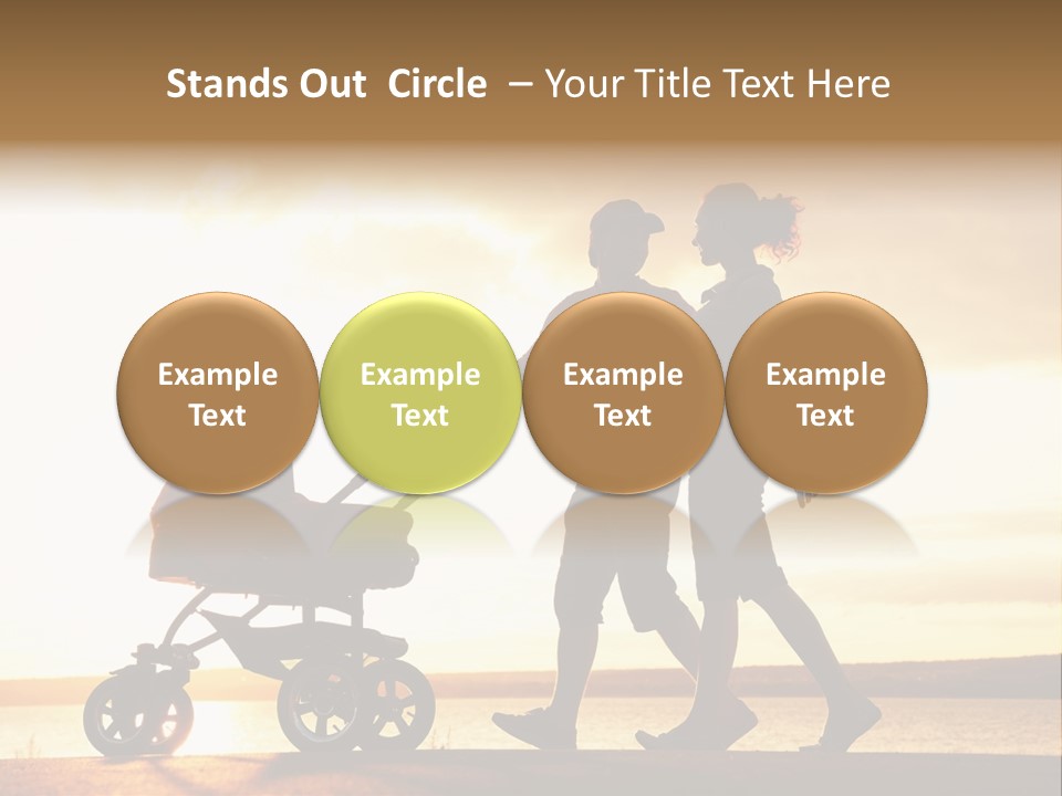 Months Male Sunset PowerPoint Template