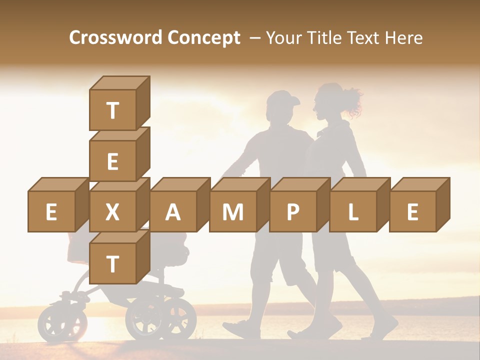 Months Male Sunset PowerPoint Template