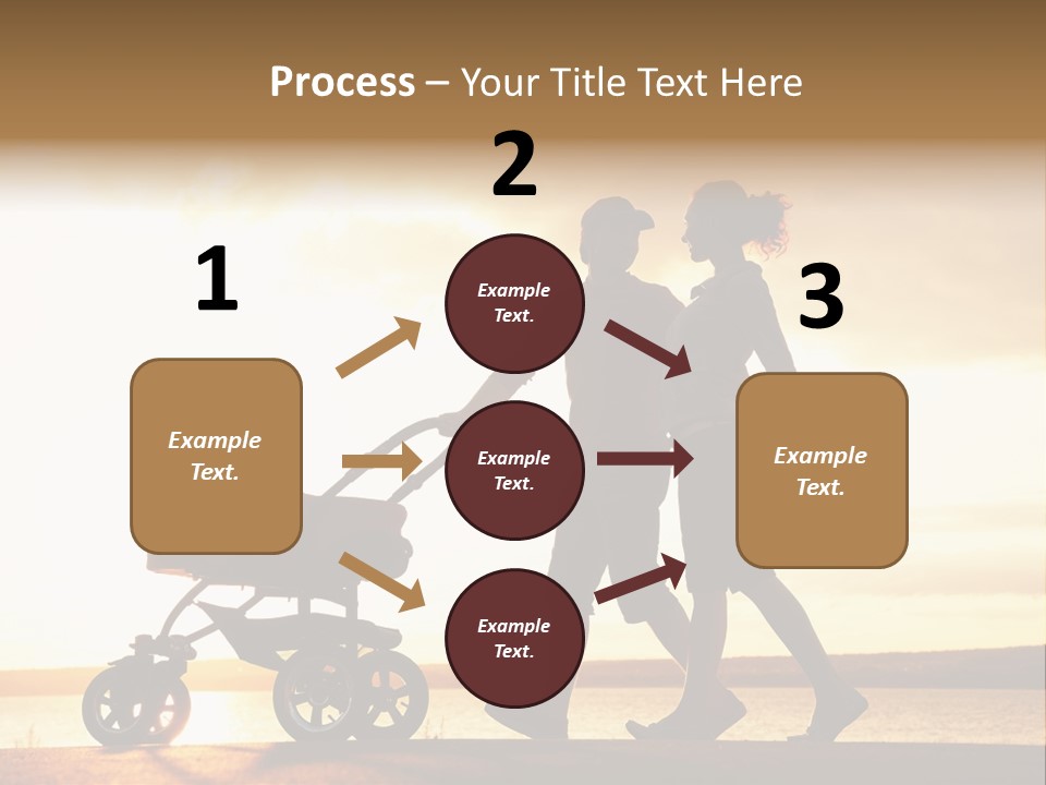 Months Male Sunset PowerPoint Template