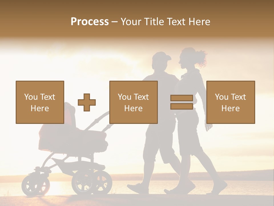 Months Male Sunset PowerPoint Template