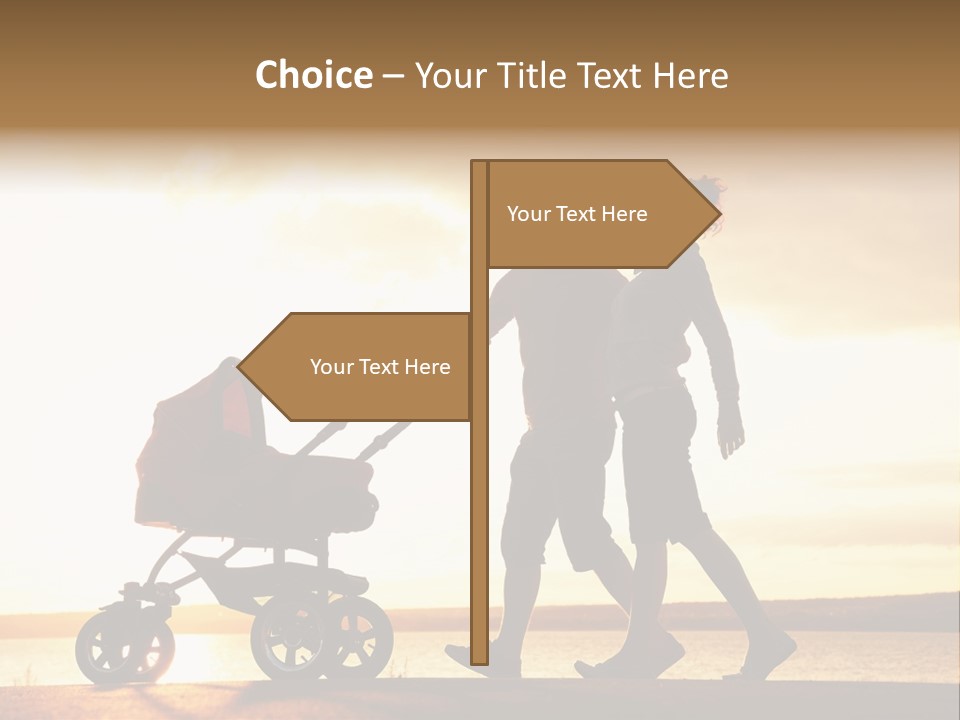 Months Male Sunset PowerPoint Template