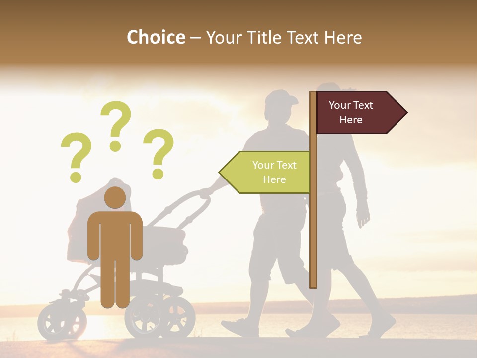 Months Male Sunset PowerPoint Template