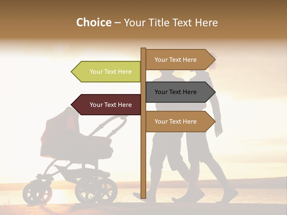 Months Male Sunset PowerPoint Template