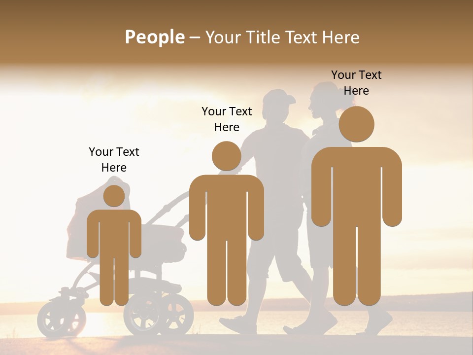 Months Male Sunset PowerPoint Template