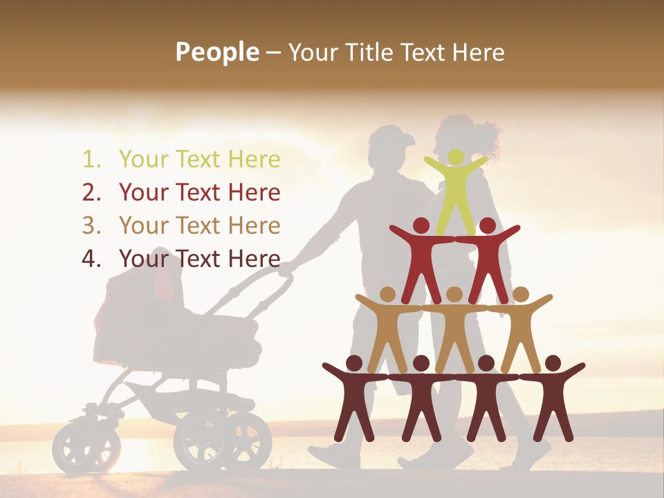 Months Male Sunset PowerPoint Template