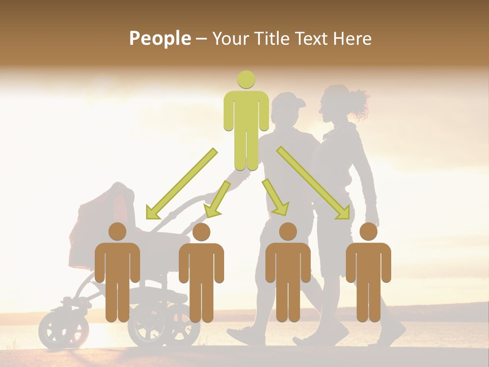 Months Male Sunset PowerPoint Template