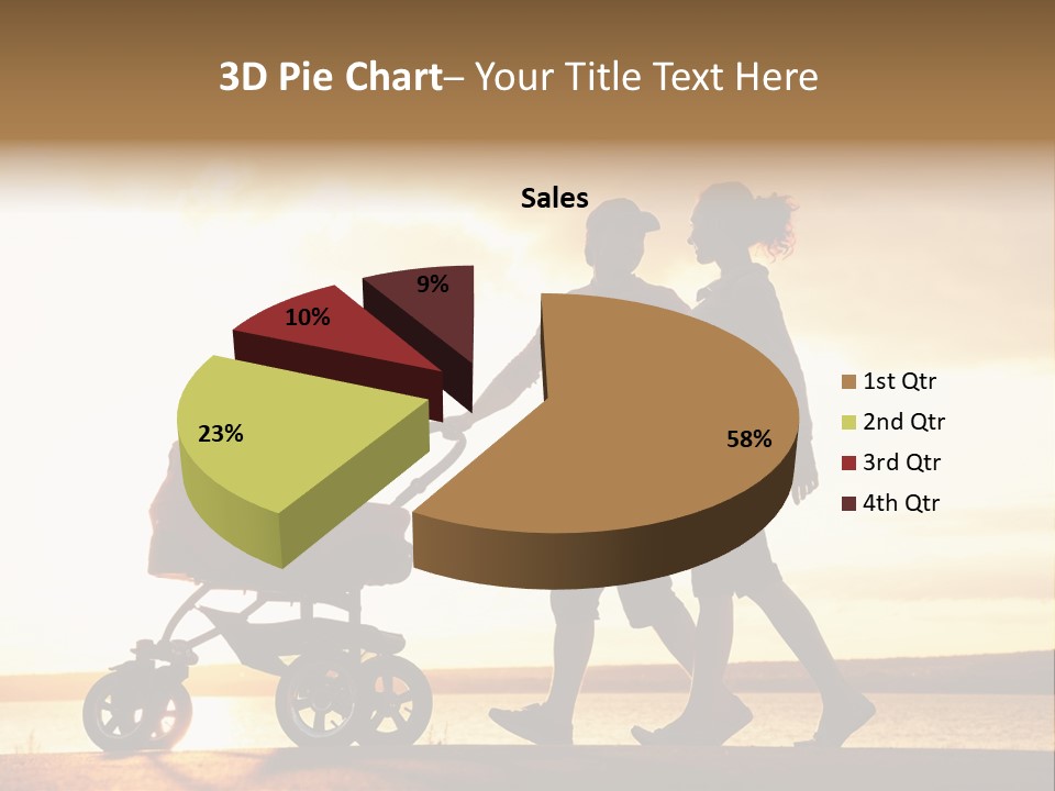 Months Male Sunset PowerPoint Template
