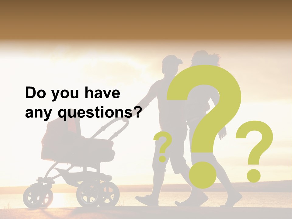 Months Male Sunset PowerPoint Template