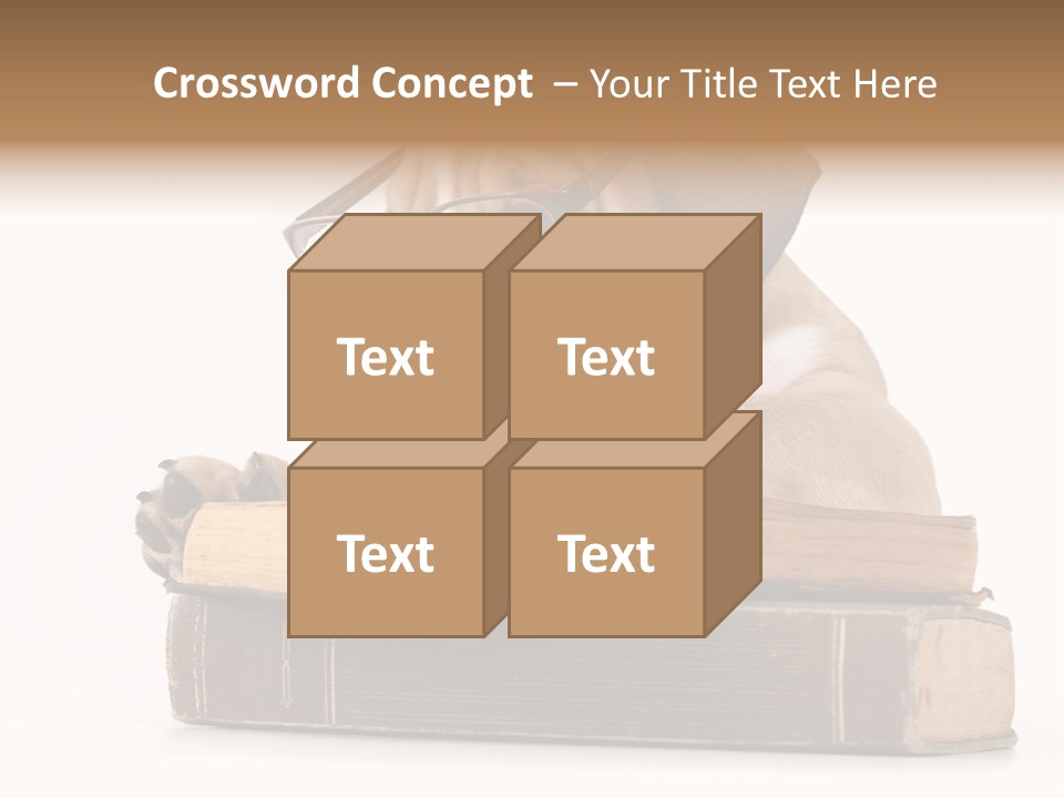 Clever Student Bulldog PowerPoint Template