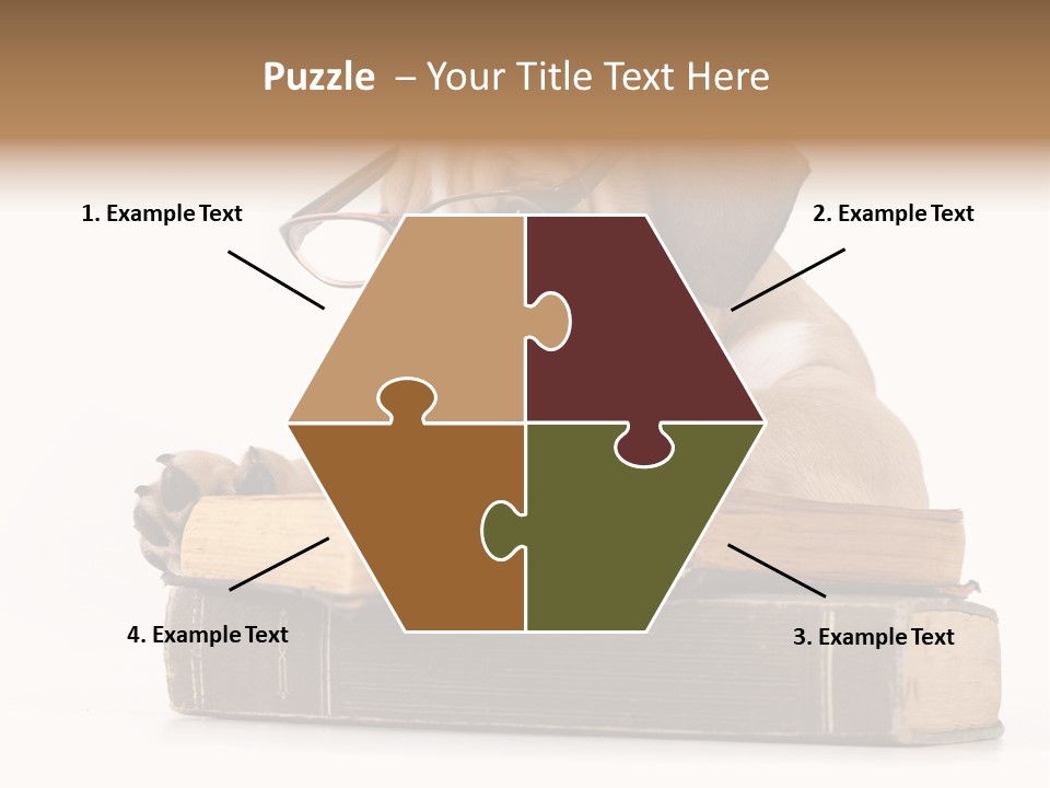 Clever Student Bulldog PowerPoint Template