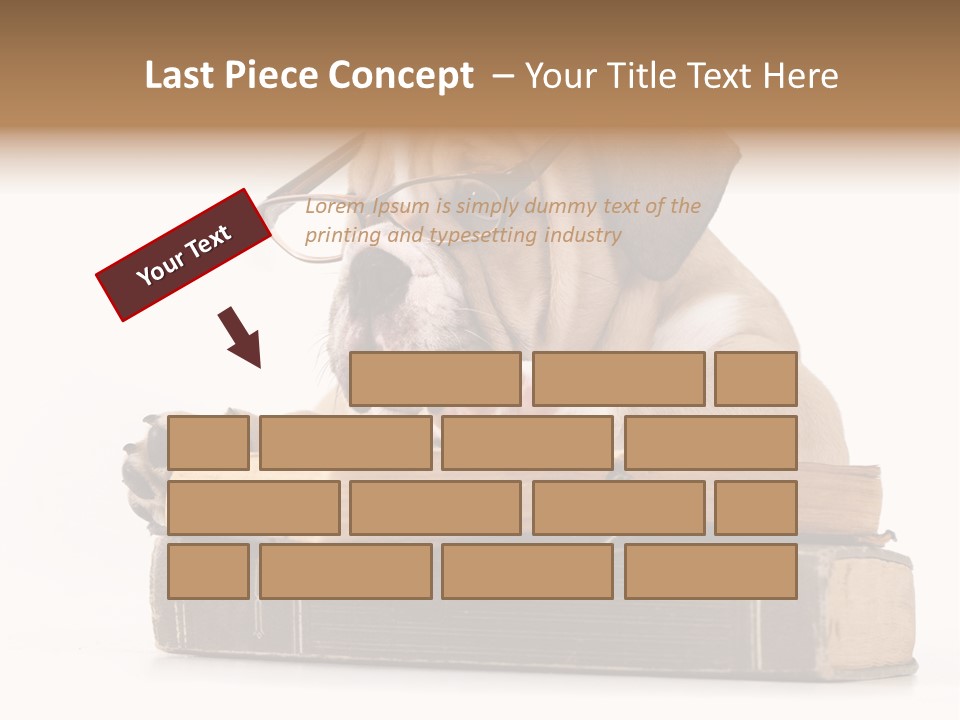 Clever Student Bulldog PowerPoint Template