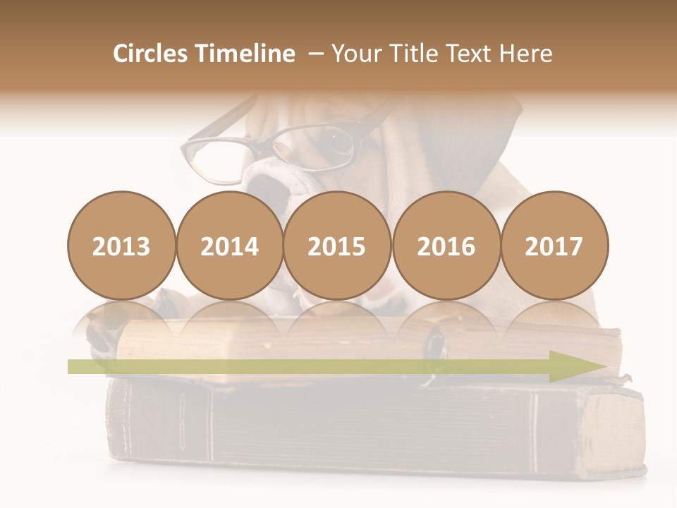 Clever Student Bulldog PowerPoint Template