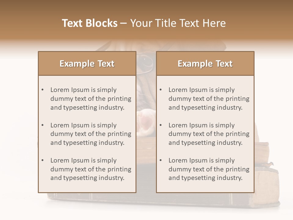 Clever Student Bulldog PowerPoint Template