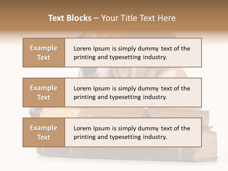 Clever Student Bulldog PowerPoint Template