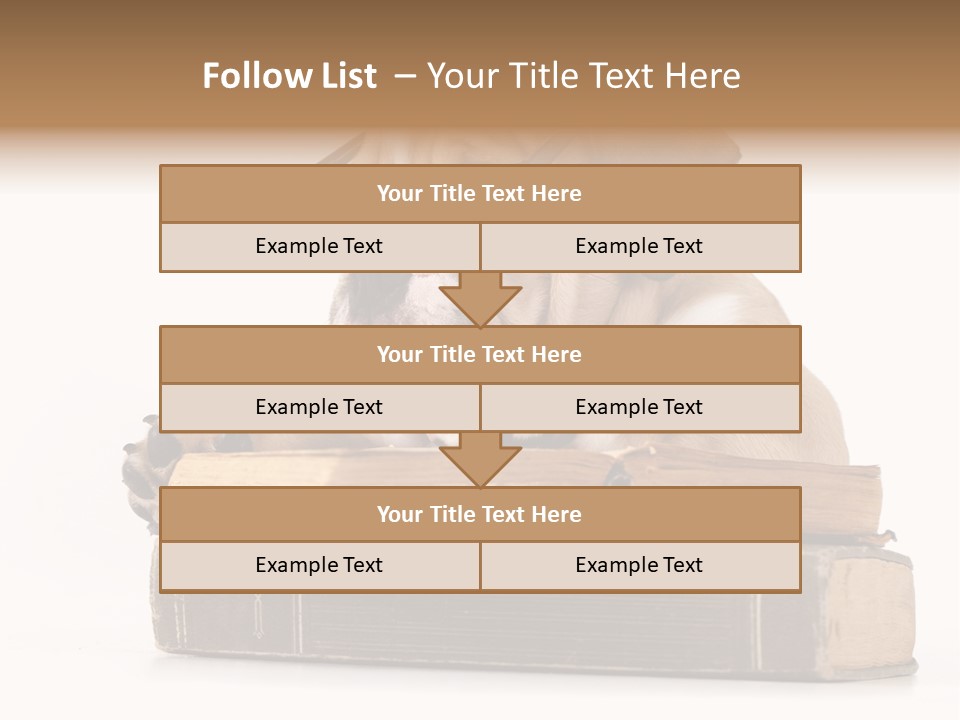Clever Student Bulldog PowerPoint Template