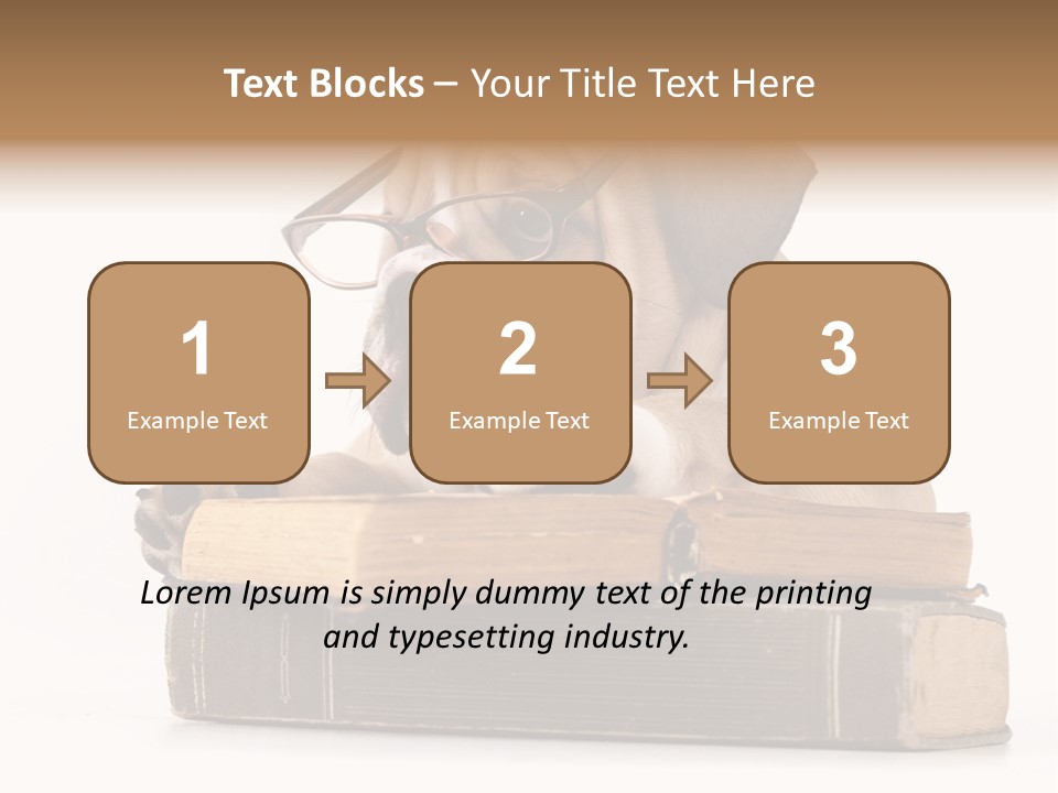 Clever Student Bulldog PowerPoint Template