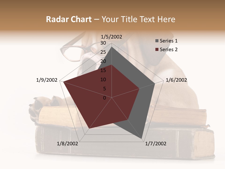 Clever Student Bulldog PowerPoint Template