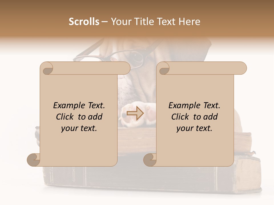 Clever Student Bulldog PowerPoint Template