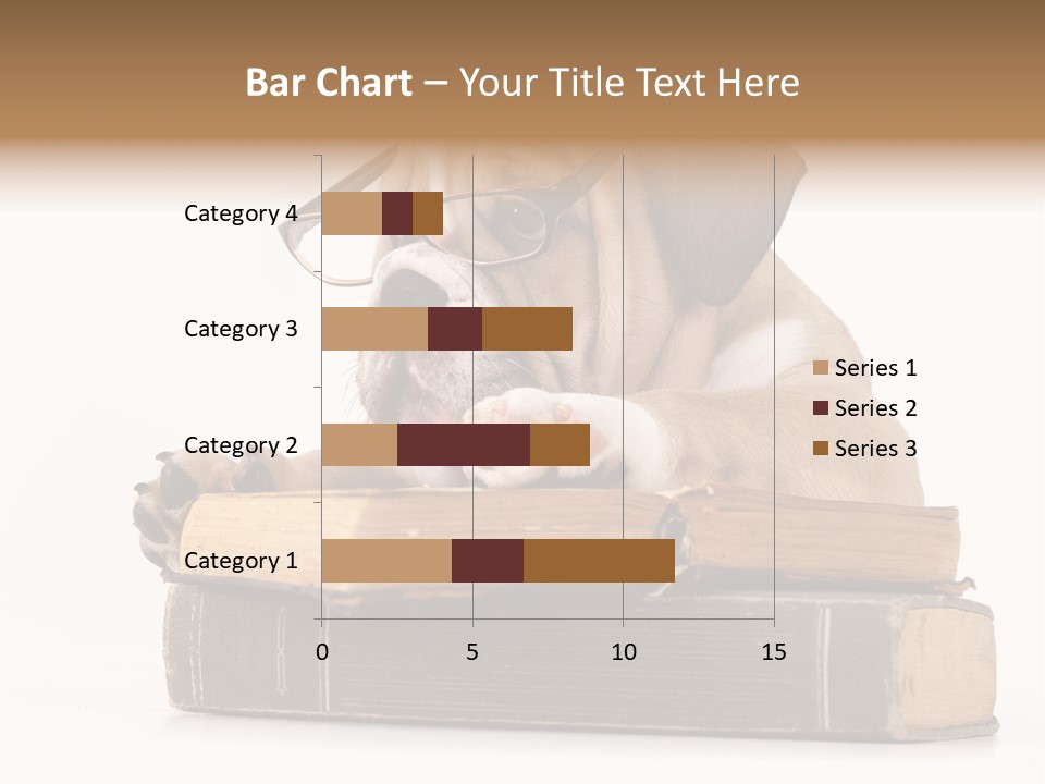 Clever Student Bulldog PowerPoint Template