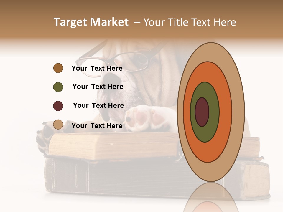 Clever Student Bulldog PowerPoint Template