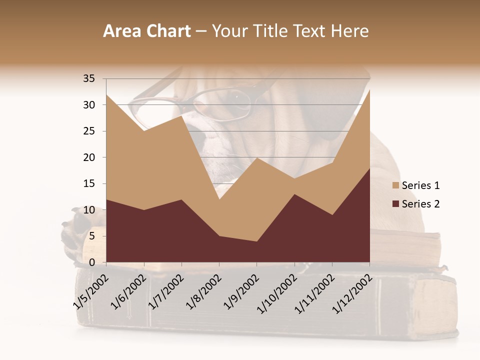 Clever Student Bulldog PowerPoint Template
