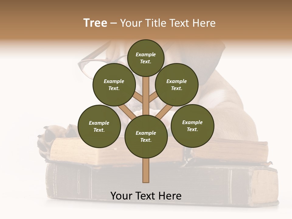 Clever Student Bulldog PowerPoint Template