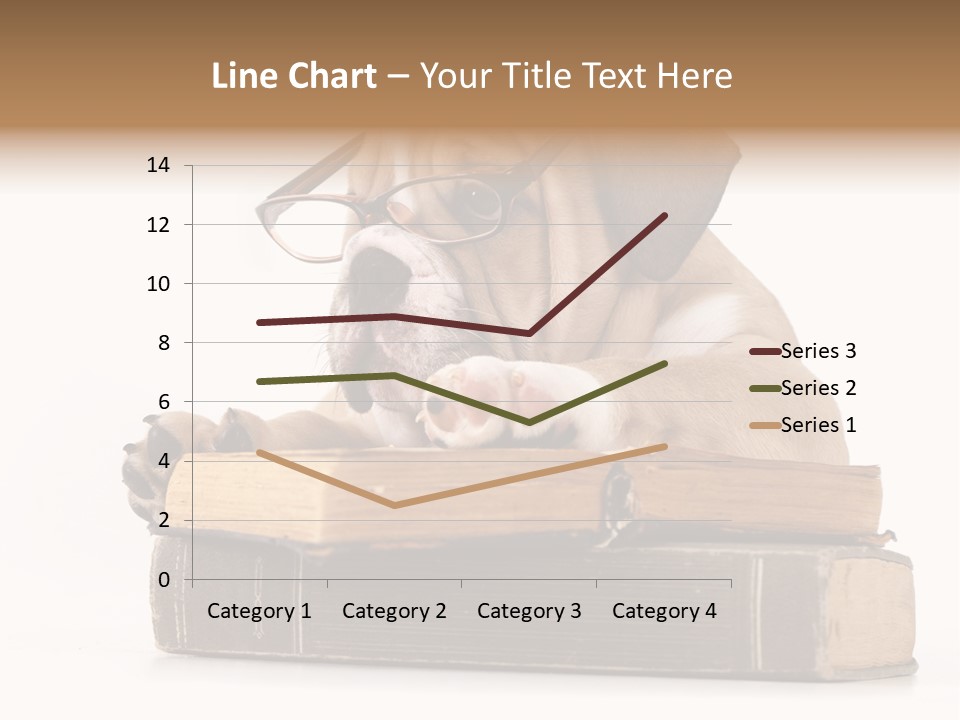 Clever Student Bulldog PowerPoint Template