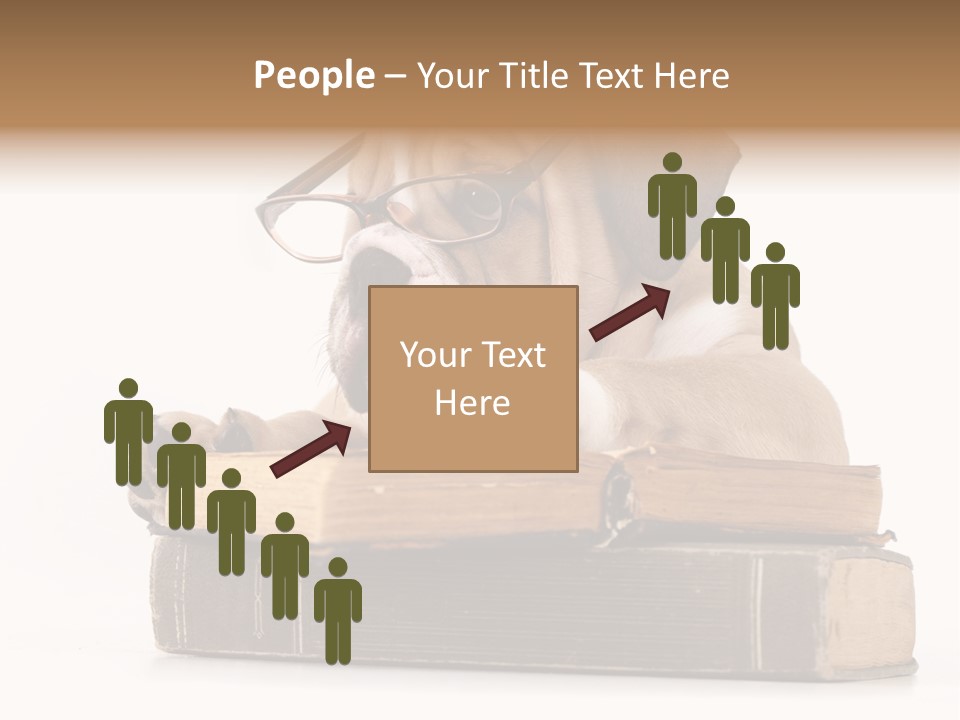 Clever Student Bulldog PowerPoint Template