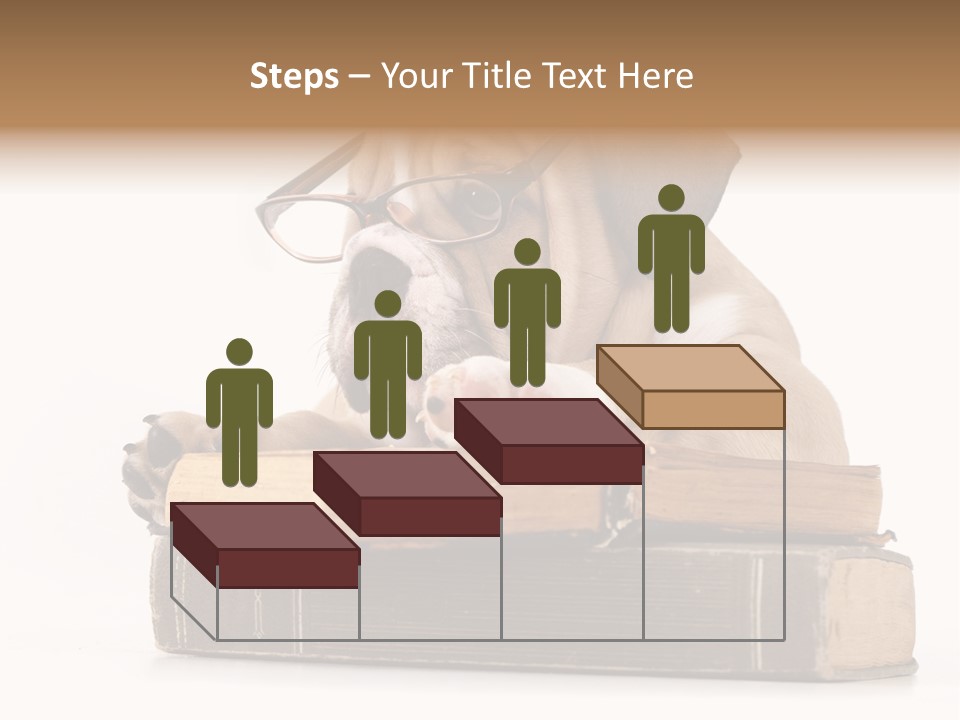 Clever Student Bulldog PowerPoint Template