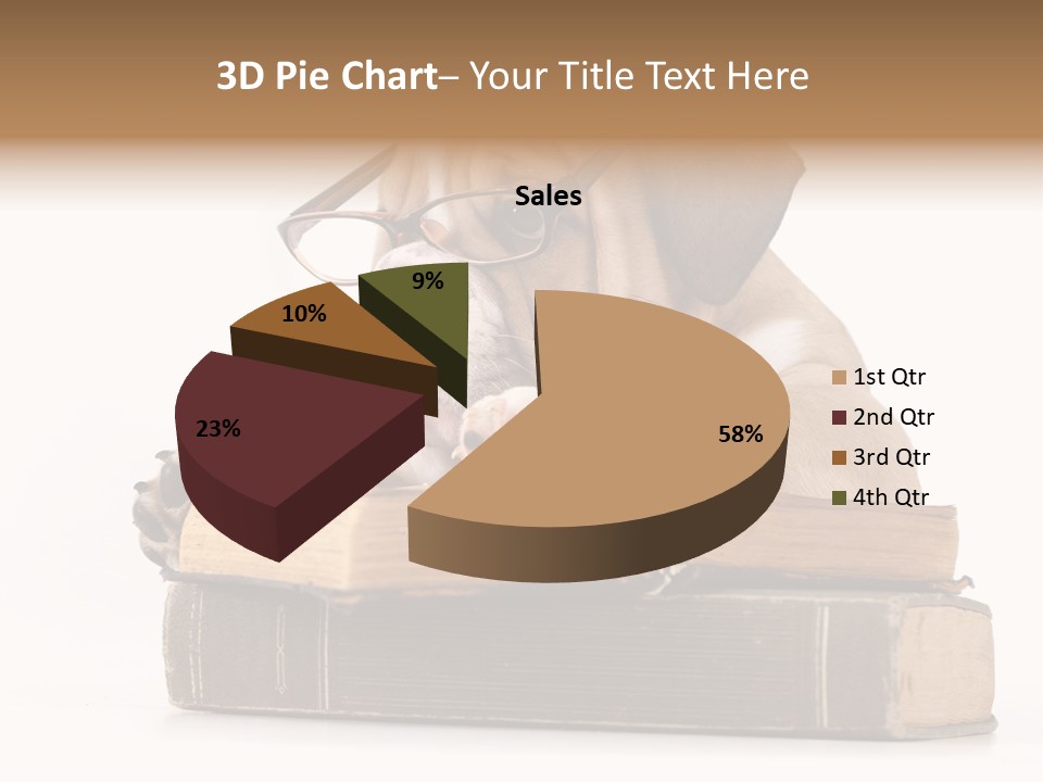 Clever Student Bulldog PowerPoint Template