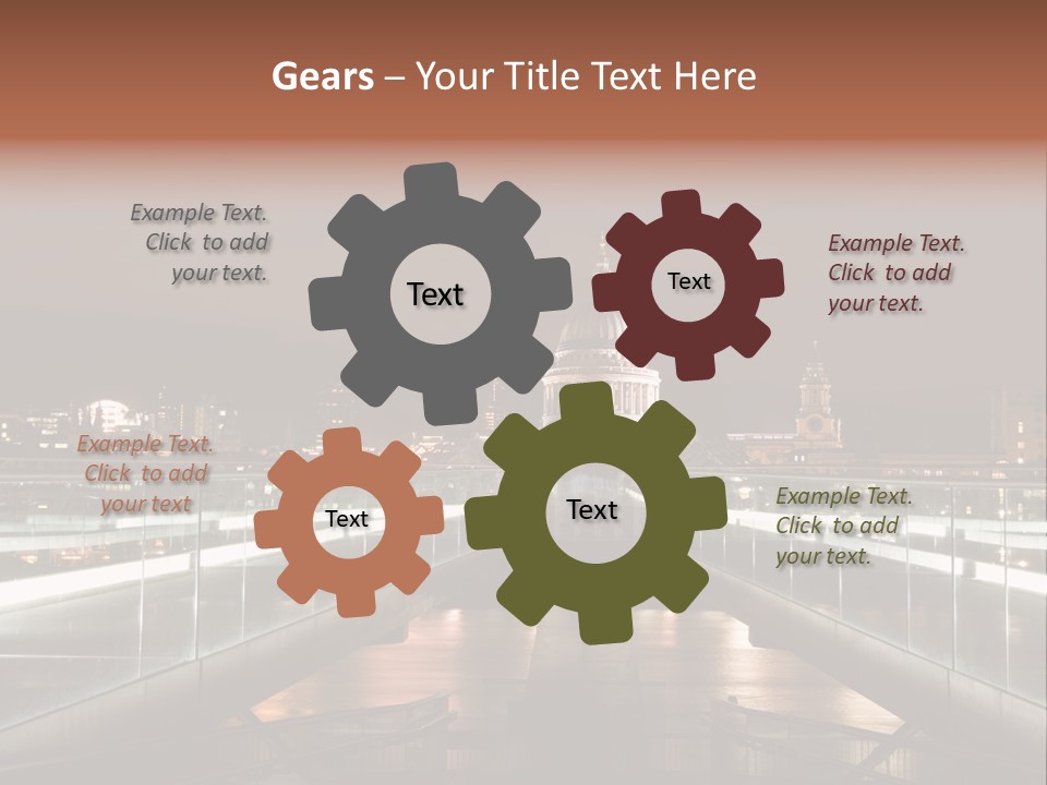 St Pauls City St Pauls Cathedral PowerPoint Template