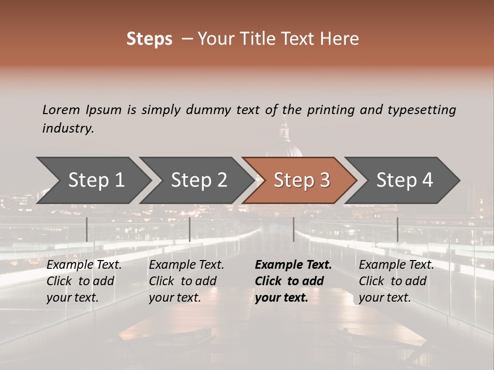 St Pauls City St Pauls Cathedral PowerPoint Template
