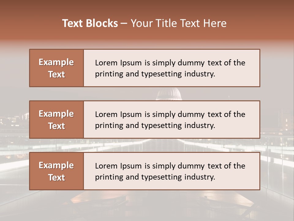 St Pauls City St Pauls Cathedral PowerPoint Template