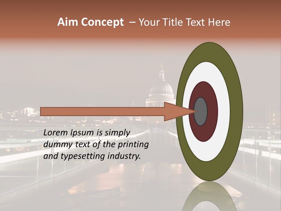 St Pauls City St Pauls Cathedral PowerPoint Template