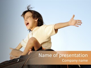 Vacation Explore Clouds PowerPoint Template