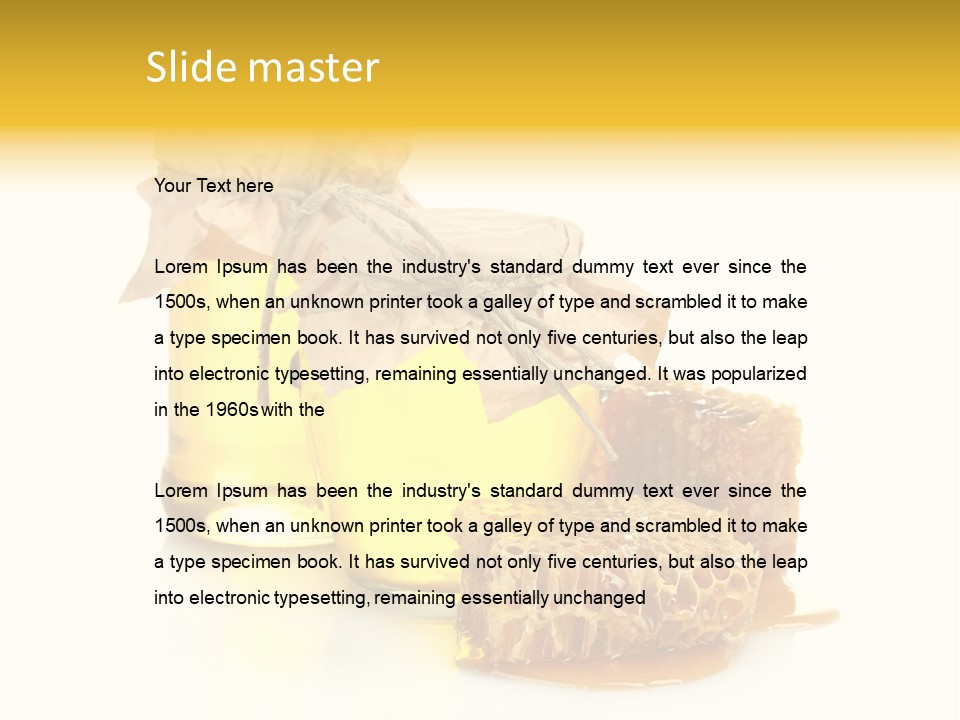 Honey Floral Background PowerPoint Template