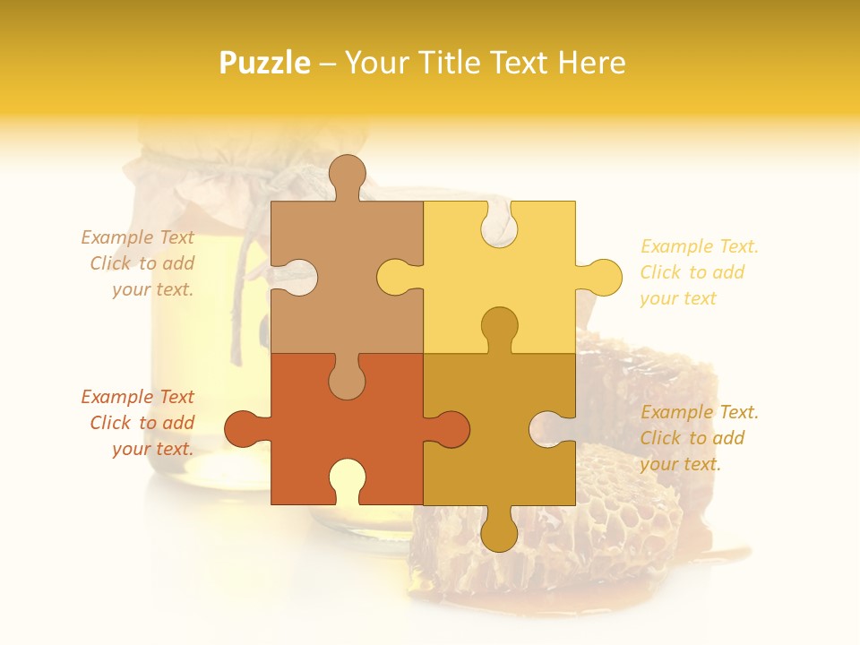 Honey Floral Background PowerPoint Template
