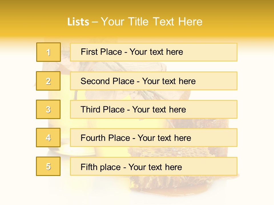 Honey Floral Background PowerPoint Template