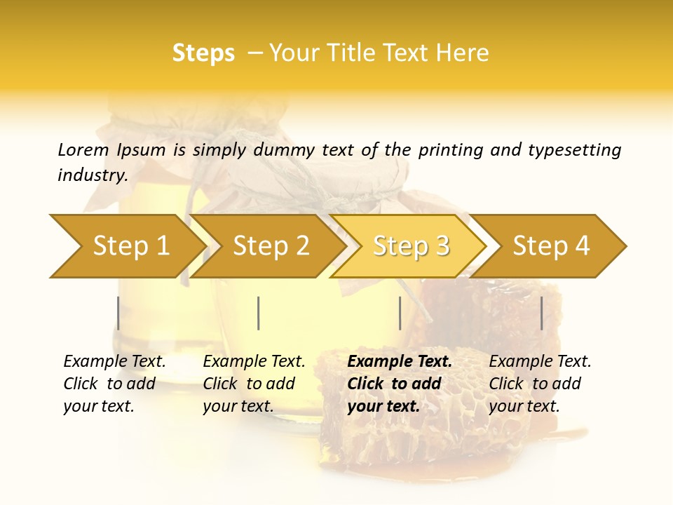 Honey Floral Background PowerPoint Template