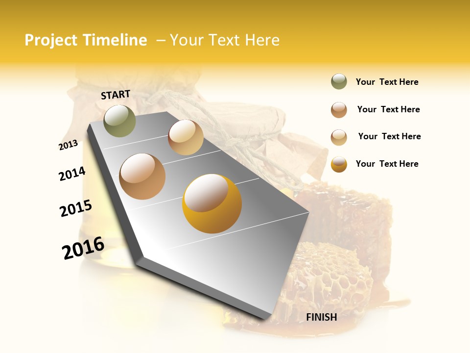 Honey Floral Background PowerPoint Template