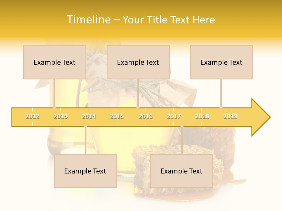 Honey Floral Background PowerPoint Template
