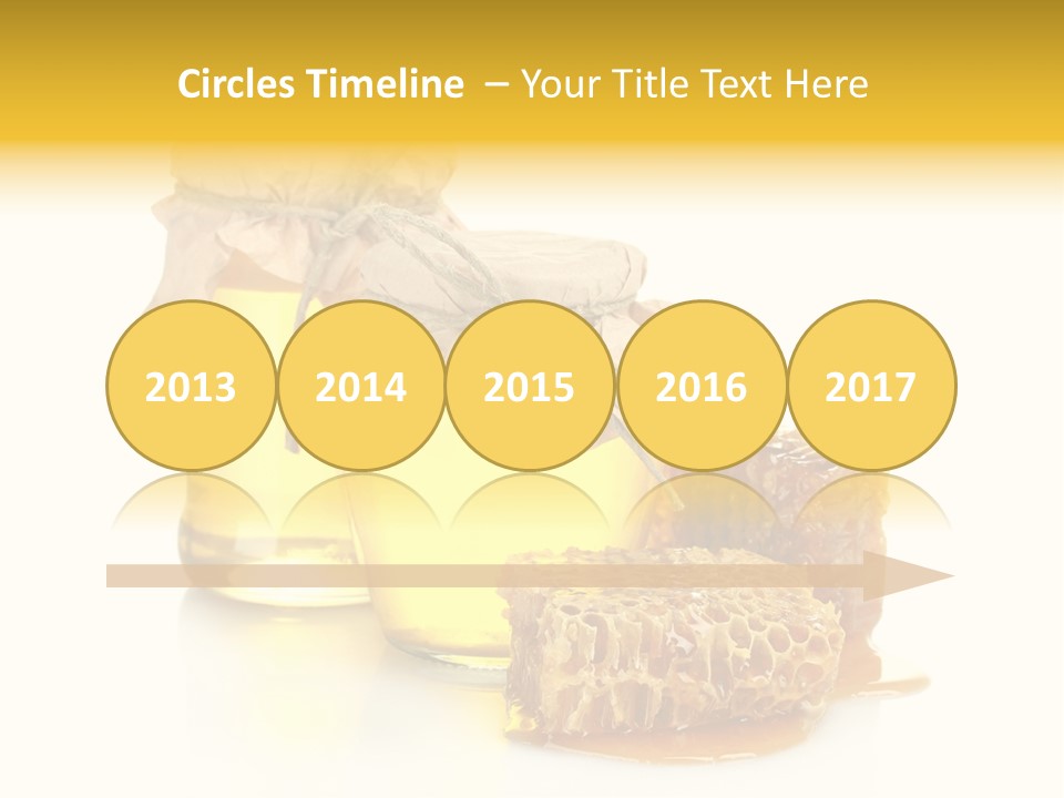 Honey Floral Background PowerPoint Template