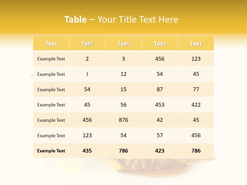 Honey Floral Background PowerPoint Template
