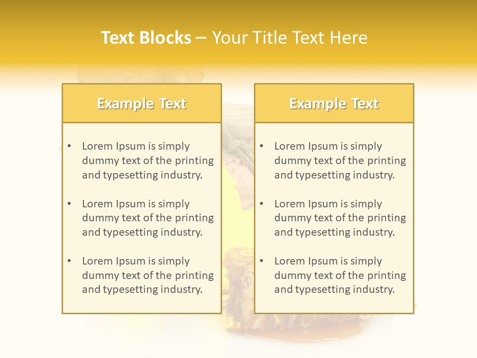 Honey Floral Background PowerPoint Template