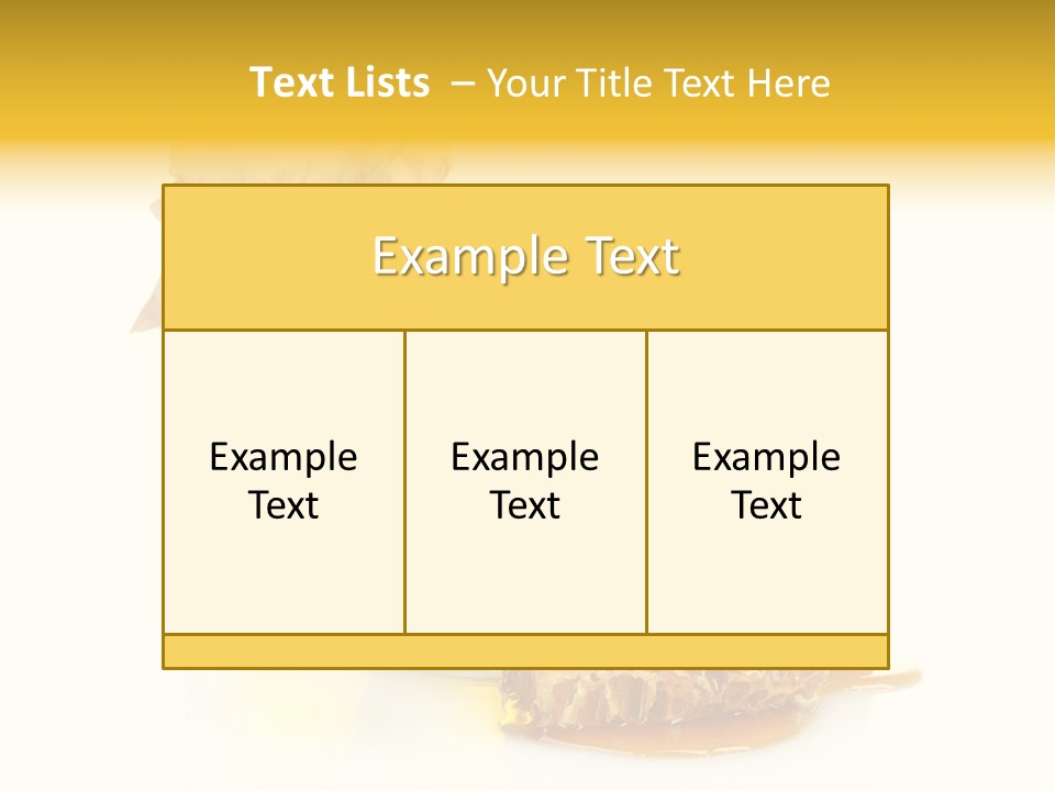 Honey Floral Background PowerPoint Template
