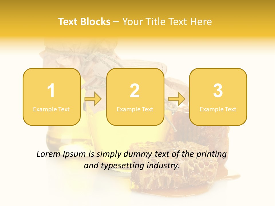 Honey Floral Background PowerPoint Template
