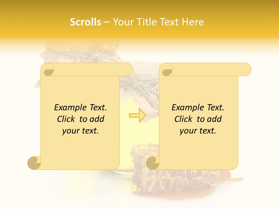 Honey Floral Background PowerPoint Template