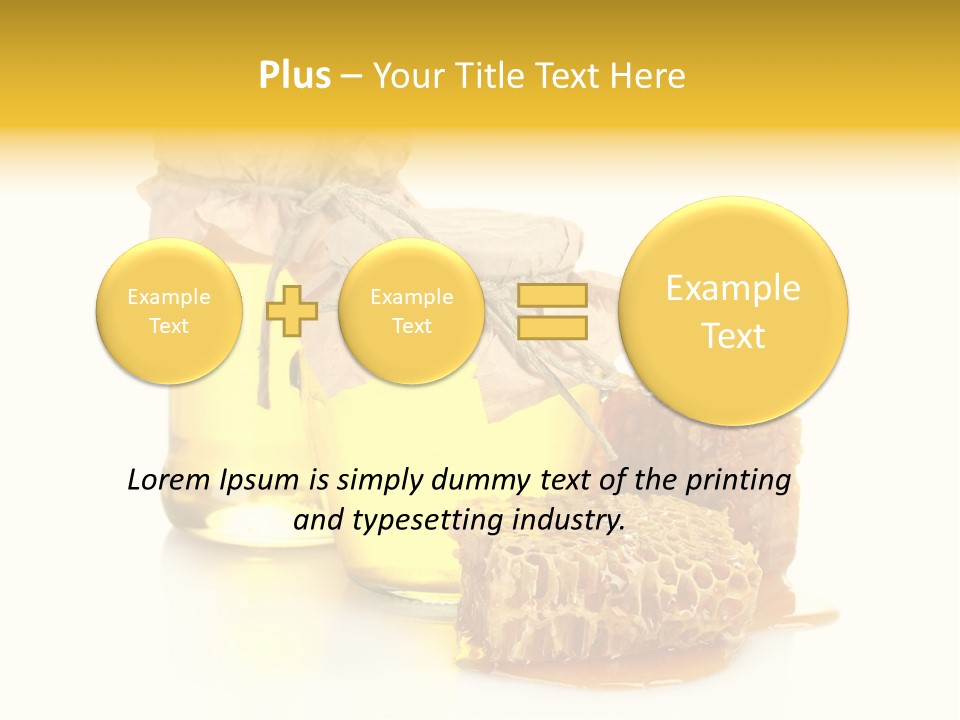 Honey Floral Background PowerPoint Template