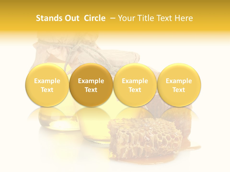 Honey Floral Background PowerPoint Template