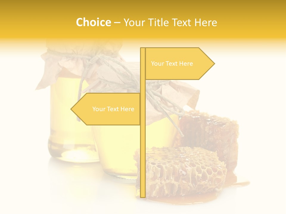 Honey Floral Background PowerPoint Template